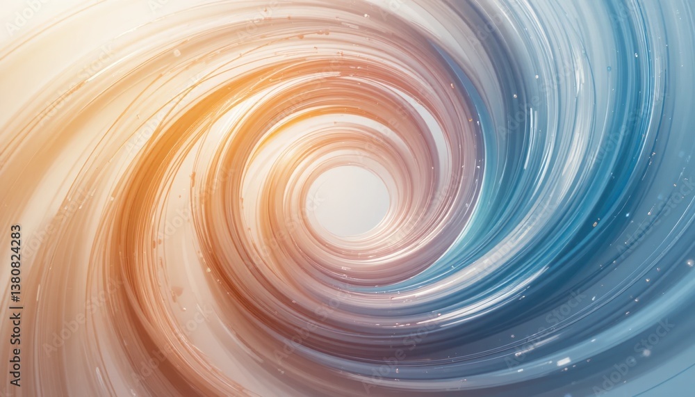 Poster dynamic swirling colors in abstract design digital art visual composition modern environment close-u