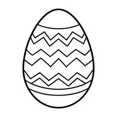 Simple decorated Easter egg