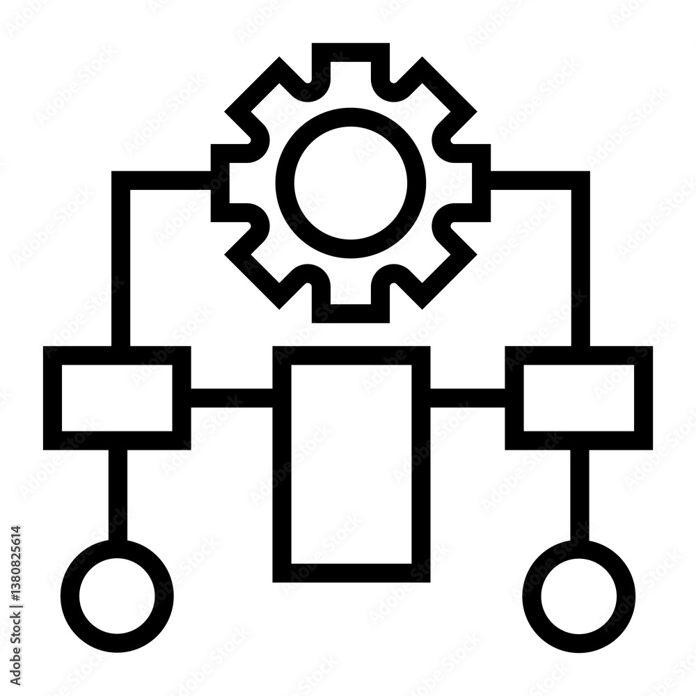 Aufkleber database algorithm icon