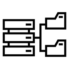 distributed file system vector iconj