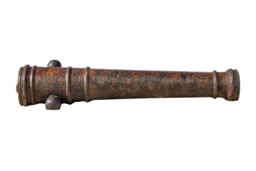 Historical cannon artifact showcasing rustic craftsmanship and military heritage for educational and decorative purposes
