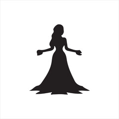 Fototapeta premium silhouette of a dancing woman