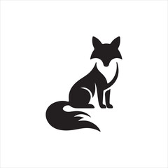 black fox silhouette