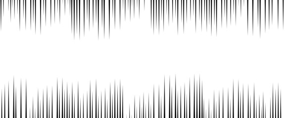 Vector black comic style lines isolated on white background.