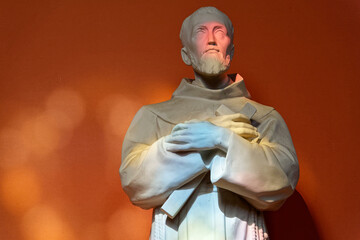 Statue of Saint John Francis Regis or Saint Jean Fran&ccedil;ois R&eacute;gis. Saint of the Roman Catholic Church.