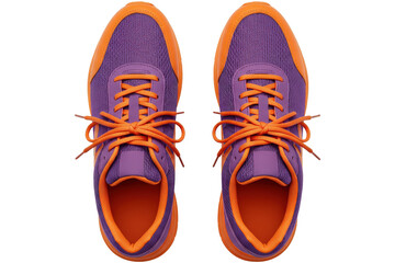 Running shoes png isolated on transparent background, pair of shoes