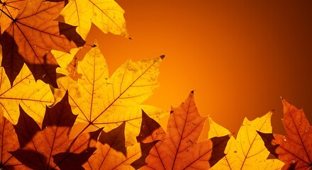 Fototapeta premium Autumn's Ember Glow AI Generated