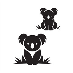 panda with a heart
