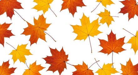 Obraz premium Autumn's Golden Descent AI Generated