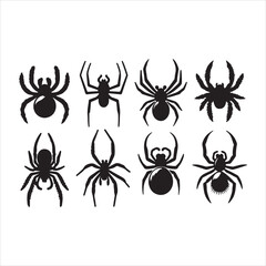 vector set of spider