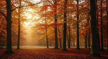 Fototapeta premium Golden Hour's Embrace AI Generated