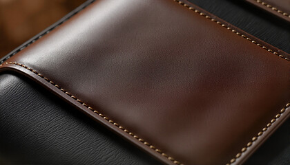 Leather texture with stitched detail for blogs, websites, product design, fashion presentations, e-commerce, branding materials, and promotional graphics