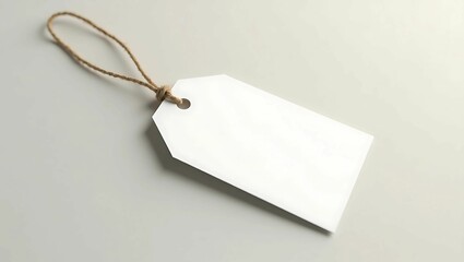 Blank tag label mockup