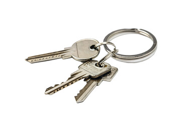 keys on white background