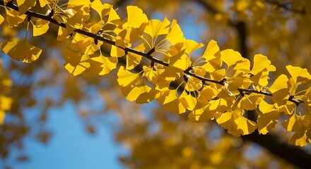 Golden Branch, Sunlit Hues AI Generated