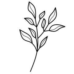 Leaf Doodle, Aesthetic Leaf