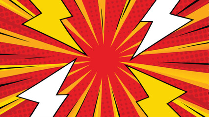 Dynamic Comic Book Style Explosion Background Design