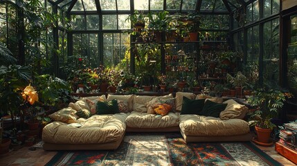 Greenhouse Interior Relaxation