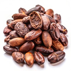 Obraz premium coffee beans on white background