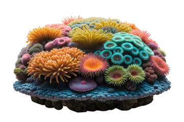Vibrant coral reef featuring colorful marine life for underwater exploration and conservation awareness