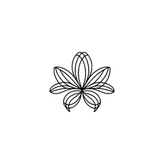 Minimalist Leaf Outline Logo Design: Elegant, Botanical, and Modern