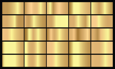 Vector golden squares collection