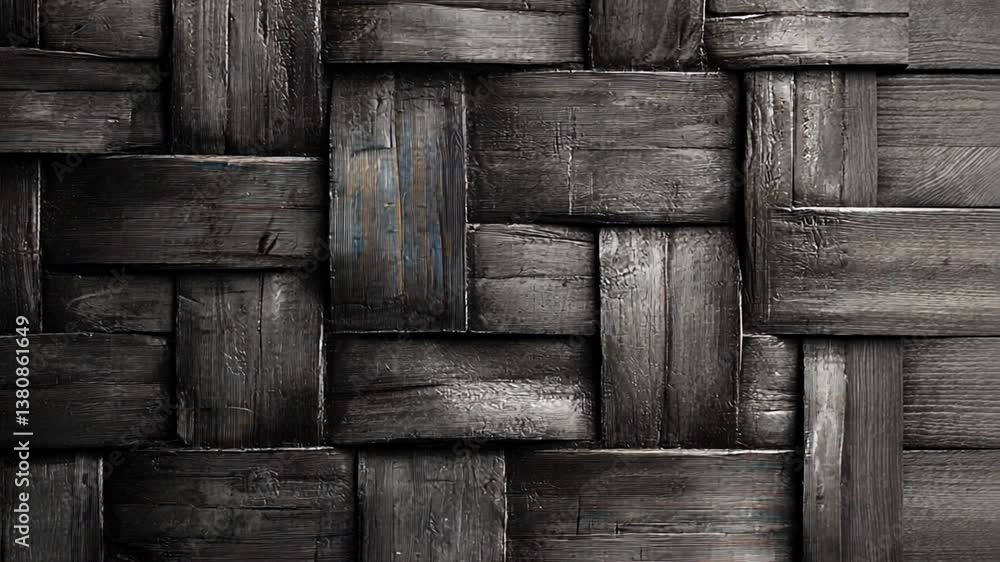 Poster dark woven texture creates a striking visual pattern on the surface generative ai