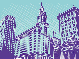 Cleveland Skyline Iconic Buildings, Architectural Marvels, Cityscape
