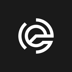 Obraz premium letter E logo