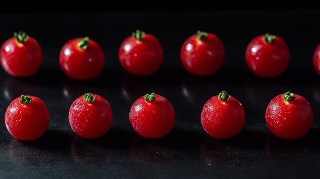 freshly halved cherry tomatoes as a healthy snack