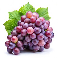 Fototapeta premium bunch of red grapes isolated