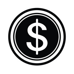 dollar sign icon vector illustration