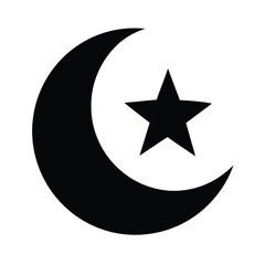 moon and star vector illustration