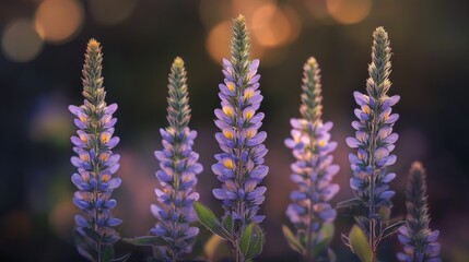 Obraz premium Blooming Veronica Officinalis flower. Shallow depth of field.
