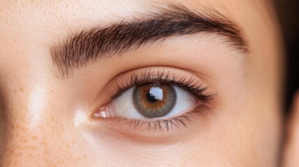 Fototapeta premium brow lamination before and after