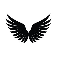 Wings Silhouette Vector Design.