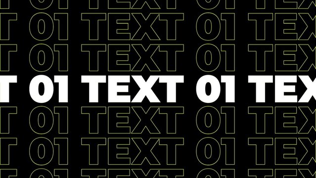Duplicated Text Kinetic Typography Modern Animation