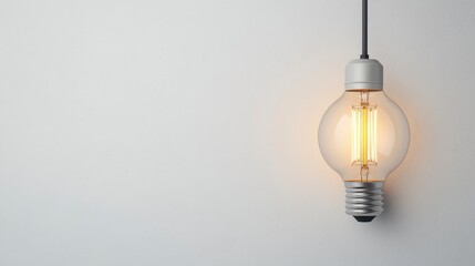 Glowing Bulb Idea Innovation Light