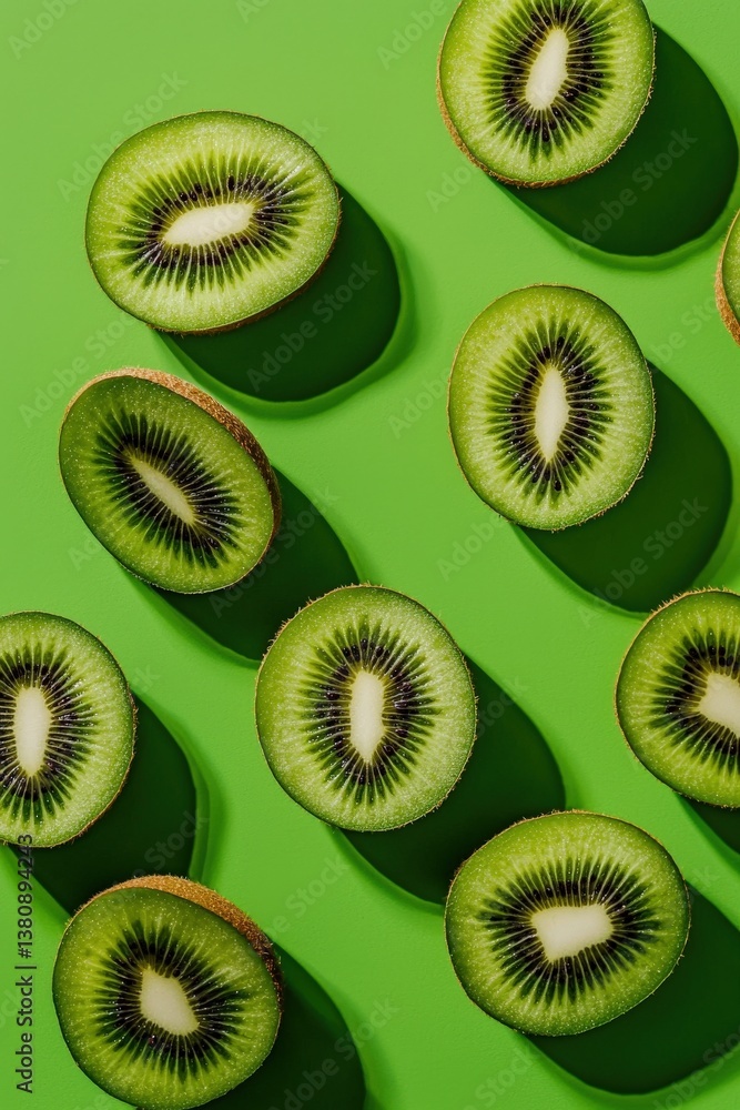 Poster kiwi slices animating a data-driven environmental conservation project