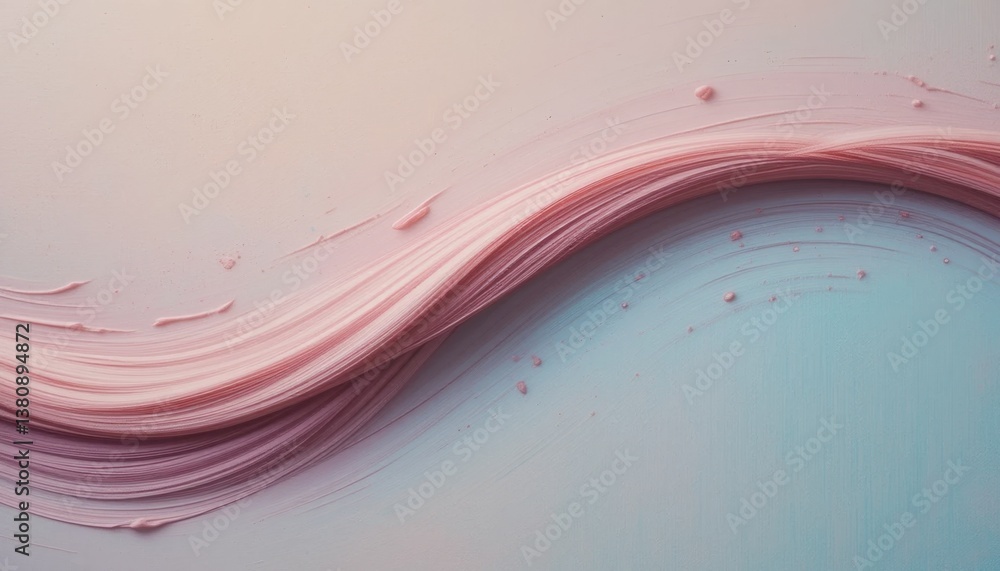 Aufkleber artistic brushstroke action abstract background digital art soft colors close-up view creative expre