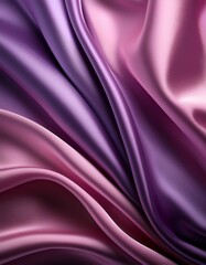 Obraz premium Elegant soft silk fabric folds creating smooth border design for luxurious and modern background