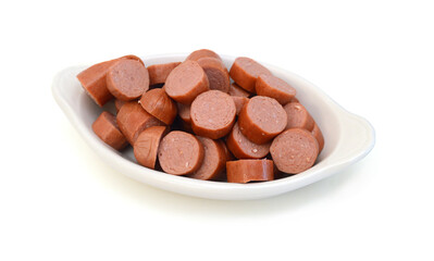 Stack Sausage, breakfast on white