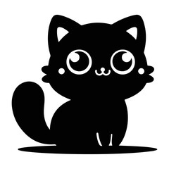 A Cat Silhouette Vector