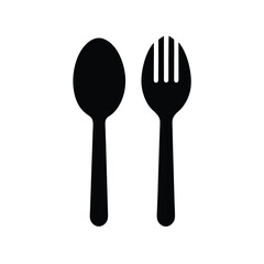 spoon and fork vector illustration