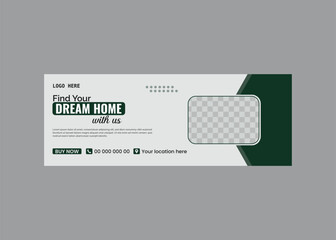 Modern Real Estate Facebook Cover design