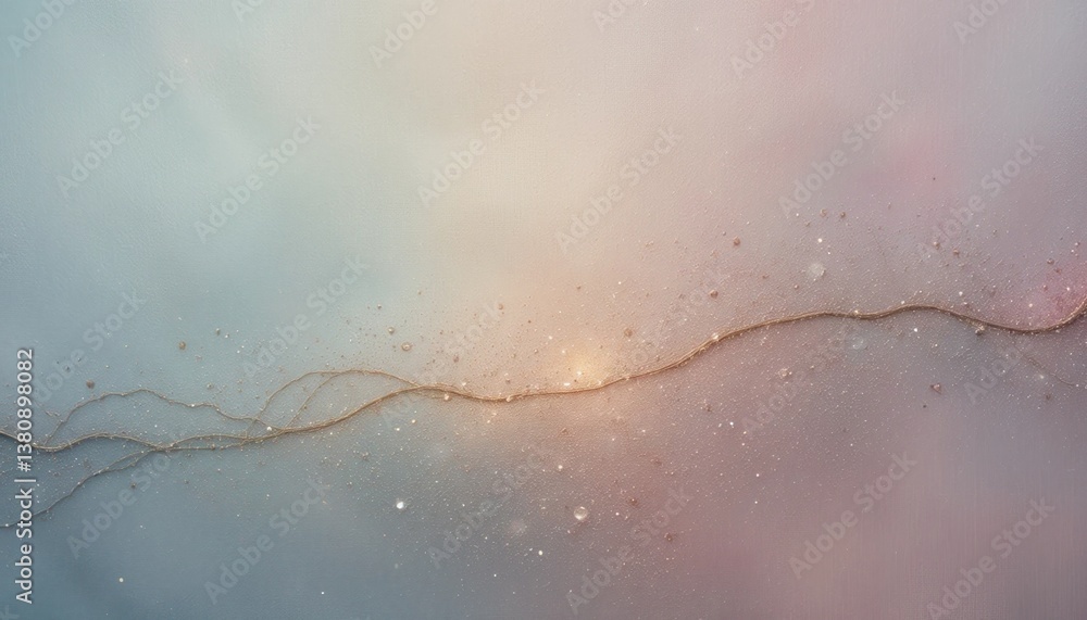 Poster abstract flowing waves digital art soft colors ethereal background close-up perspective visual harmo