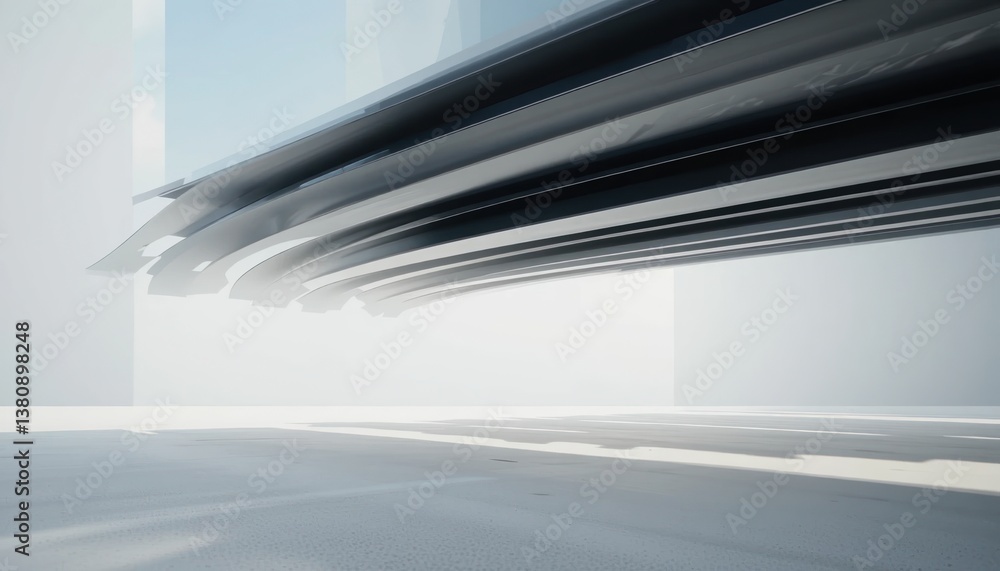 Aufkleber dynamic motion design virtual space digital art abstract environment aerial view conceptual creativi