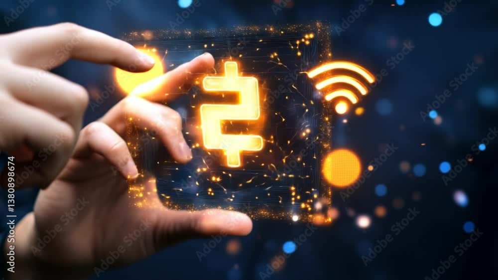Aufkleber digital finance tech revolutionizing modern transactions generative ai