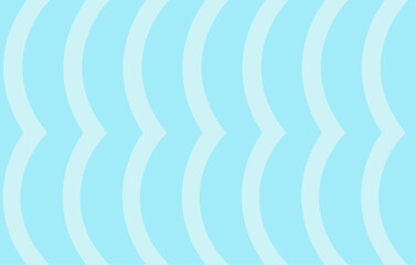 Seamless pattern featuring curved lines in Light Blue and Aqua Color Tones