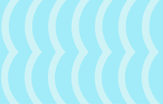 Seamless pattern featuring curved lines in Light Blue and Aqua Color Tones